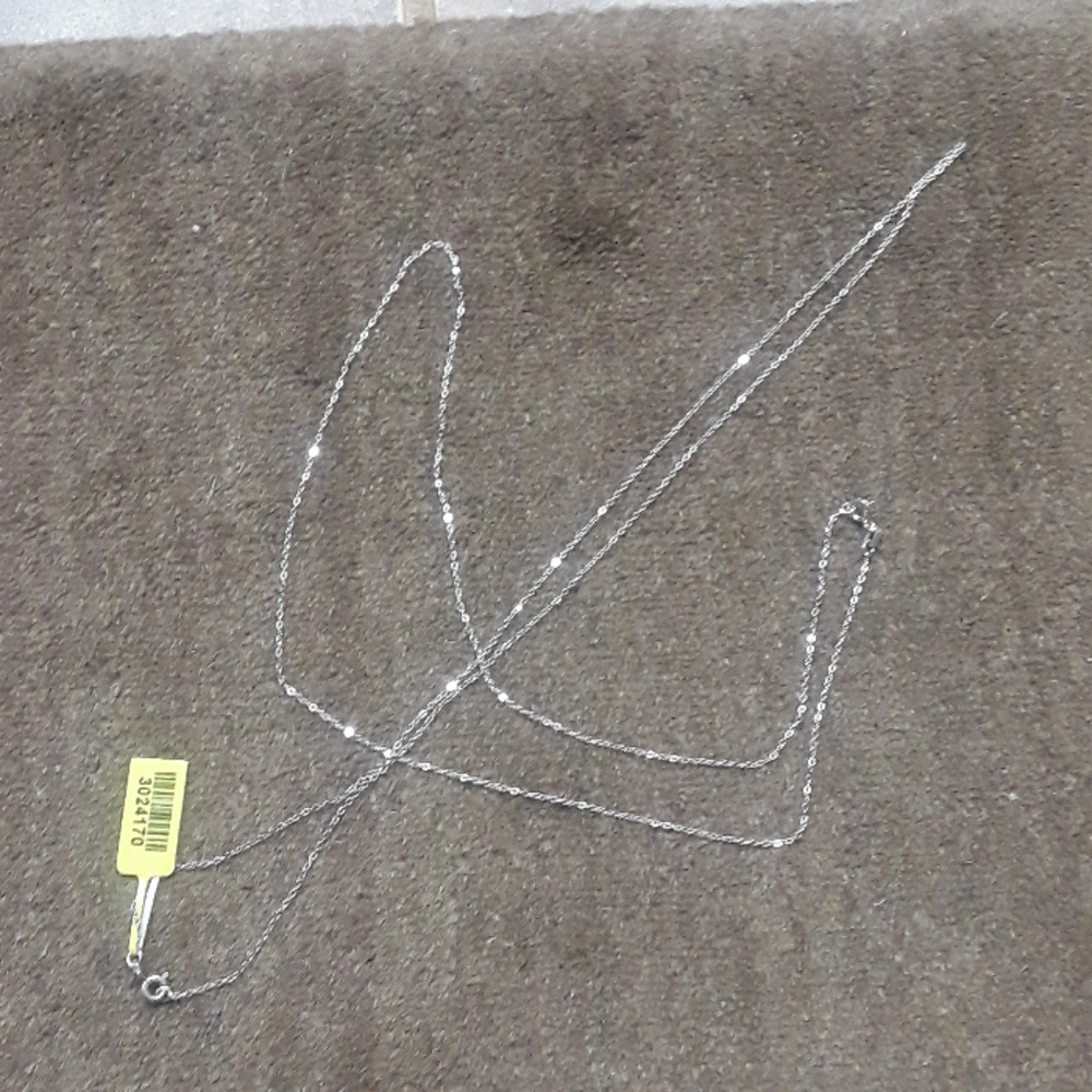 925 Italian silver chains set of 2